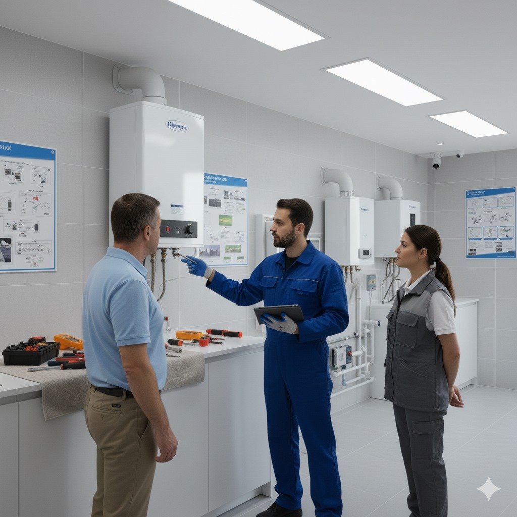 صيانة سخان اوليمبك