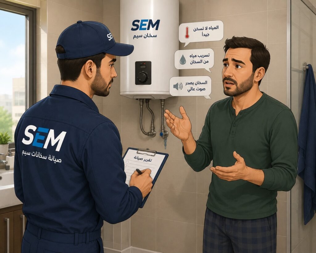صيانة سخانات سيم 